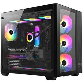 Resim Ramtech Aquarium X90 i5-6500 16 GB 512 GB M2 SSD GTX1650 Free Dos Masaüstü Oyuncu Bilgisayarı 