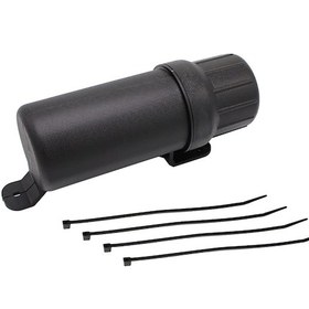 Resim Dianziye Motosiklet Evrensel Su Geçirmez Araç Kutusu - 125mm Siyah Depolama Tüpü, Eldiven/yağmur Çorbası İçin Araç Bakımı Kutusu 