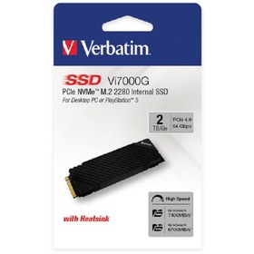 Resim Verbatim 2tb Vı7000g M.2 Nvme Pcıe Gen 4 Ssd (OKUMA 7000MB/SN. - YAZMA 6500MB/SN.) 