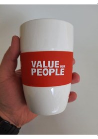 Resim Porselen Kulpsuz Kahve Fincanı - Porselen Bardak 