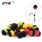 Resim FTK 10 adet PVC Yüzen Balıkçılık Boncukları, 1.1cm Yuvarlak Sazan Balıkçılık Aksesuarları 