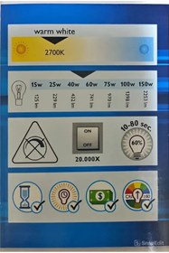 Resim BOYTAŞ 12 Watt Tasarruflu Ampul / Sarı Işık 