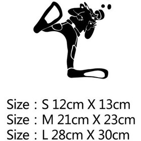 Resim N441-boyut M-6-gri-moda Mızrak Balıkçılık Dalış Zıpkın lar Ussr Eğlenceli Vinil Araba-şekillendirici Araba Etiket Çı 