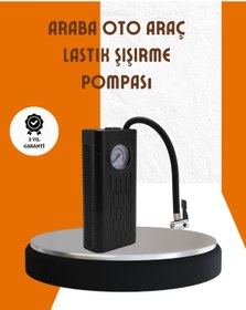 Resim Marsilyan Type-C Şarjlı Güçlü Elektrikli Kompresör Motosiklet Oto Bisiklet İçin ILKELGRP-5835 