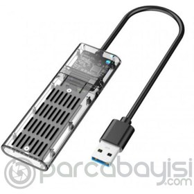 Resim ALLY M.2 Sata USB 3.0 Gen1 SSD Harddisk Kutusu M.2 NGFF- JMS578 Kapaklı 