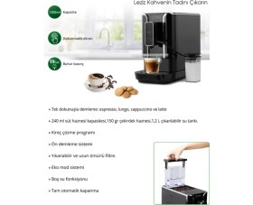 Resim Kiwi KCM-7599 Tam Otomatik Kahve Makinesi 