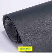 Resim 200x137cmdıy Kendinden Yapışkanlı Deri Tamir Yama Delik Yama Etiket Kanepe Masa Navy Blue 50x137cm 