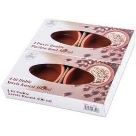 Resim Elizi Çömlekleri 4 Adet Toprak Güveç Kasesi, Fırın Sütlaç Yoğurt Kabı 4 Lü Set 4x500ml Toprak 
