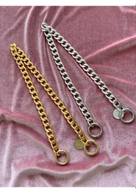 Resim Classic Zincir Çanta Askısı Altın Rengi Gümüş 