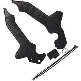 Resim Dinosaurs Honda Crf300l Özel Çerçeve Çizilmez Koruma Plakasına Uygun Siyah Arazi Motosikleti Modifikasyon Aksesuarları Gosterildigi Gibi 