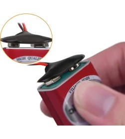 Resim Dünya Magnet Pil Yuvası 10'lu 9V Pil Yatağı Ikili 9V Pil Başlığı 