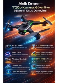 Resim Çift 720p Hd Kameralı Katlanabilir Drone-taşıma Çantası Hediyeli-sivil Havacılık İzni Gerektirmez 