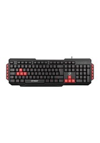 Resim Hytech Hyk-46 Gamy Combo Siyah Usb Kırmızı Tuşlu Q Gaming Oyuncu Klavye + Mouse Set 