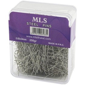 Resim Toplu İğne 0.60x34mm 250gr Şeffaf Mika Kristal Pls.kutulu Ambalaj 4915 