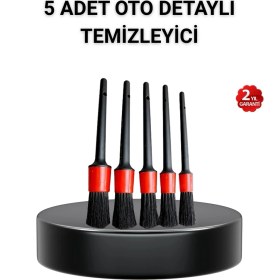 Resim 5’li Detay Temizlik Fırçası Seti Araç Iç Dış Jant Motor Çok Amaçlı 