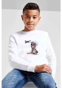 Resim Dmc Dante Baskılı Unisex Çocuk Beyaz Sweatshirt (534770320) Beyaz 