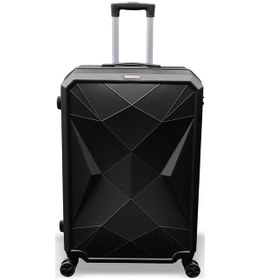 Resim Coral High Diamond Abs Siyah Büyük Boy Valiz 16603 