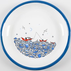 Resim Balık Masalı Emaye Tabak 16 cm 