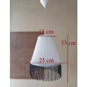 Resim Onay Avize Beyaz Organze Avize M-0352 Yatak Odası Çocuk Odası Genç ve Bebek Odası Avize Aydınlatma Sarkıt 