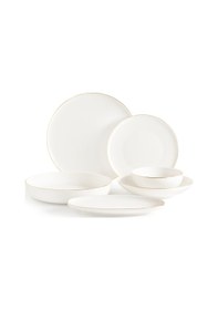 Resim Madame Coco Mirage 6 Kişilik 27 Parça Yemek Takımı - Beyaz/gold 8684427195055 Çok Renkli 