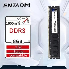 Resim Meridiangoods Entadm Ram Ddr3 8gb 1600mhz Pc3 1.5v Masaüstü Dımm Bellek 
