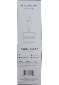 Resim Powerway CX09 1.1 M Micro Usb Örgülü Hızlı Şarj Kablosu Beyaz 