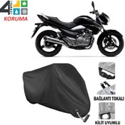 Resim Suzuki Gw250 Inazuma Motosiklet Brandası ( Kilit Uyumlu - Siyah 