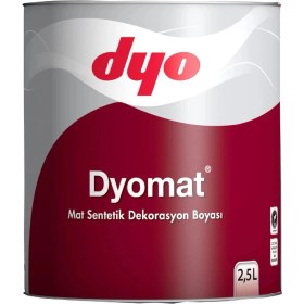 Resim Kuzgun Ticaret Dyomat Mat Dekorasyon Boyası 0,75 Litre Siyah 