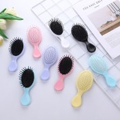 Resim 1 adet GentleTouch Anti-statik Kauçuk Kıllı Açma Fırçası, ABS Plastik Sap, Saç Bakımı için Nazik Masaj, Kıvırcık Saç Tipleri için İdeal 