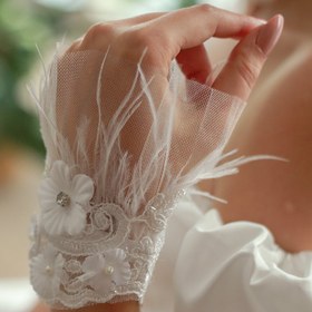 Resim Nikah İmza Eldiveni Kırık Beyaz 