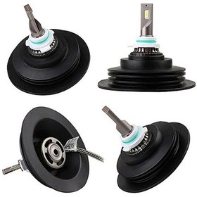 Resim 1 Adet İç Çapı 32mm Far Lamba Işığı Kauçuk Tozluk Araba Motosiklet Led Far Ampulü Su Geçirmez Tozluk 