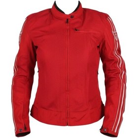 Resim Venom Motosiklet Kadın Montu Yazlık Jessy Fileli Red Motorcu Mont 