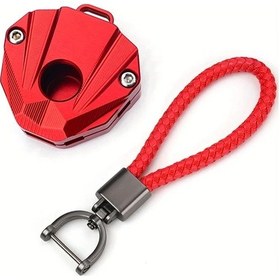 Resim Hightower Honda Cb750 Cb1000 Hornet Sp Transalp Xl 750 Africa Twin Nc750x Nt1100 Nx500 Cb650r Cb500x Kırmızı Anahtar Kılıfı Ve Zinciri 