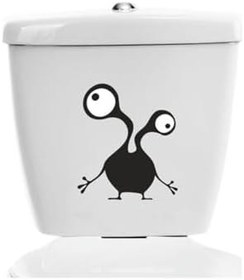 Resim TSC Wc Klozet için Uzaylı Sticker Yapıştırma Model1 