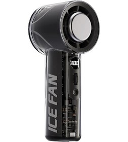 Resim 2025 Yeni Yüksek Hızlı Mini Elektrikli Fan Usb 3000mah Küçük Masaüstü Fan Taşınabilir Black Siyah 