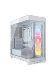 Resim Corsaır Frame 4500x Rs-r Argb Fanlı Panoramik Camlı Beyaz Mid-tower Cc-9011315-ww Bilgisayar Kasası 