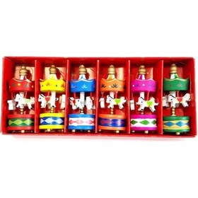 Resim Dekoratif 6'lı Renkli Mini Atlı Karınca 