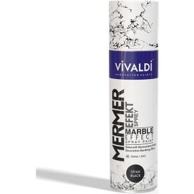 Resim Mermer Efekt Sprey Boya 200ml Siyah 