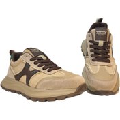 Resim Guja Erkek Bağcık Kapamalı Renk Detaylı Kauçuk Kaydırmaz Taban Deri Sneakers Ayakkabı 