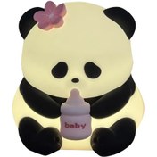 Resim Wezone Sevimli Panda Şekilli Sensörlü Gece Lambası - Abs+pc Malzeme, Göz Koruma Işığı Diğer 
