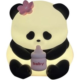 Resim Wezone Sevimli Panda Şekilli Sensörlü Gece Lambası - Abs+pc Malzeme, Göz Koruma Işığı Diğer 