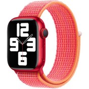 Resim Butam Bilişim Watch 38mm Uyumlu Krd-03 Hasır Kordon-stripe Red 