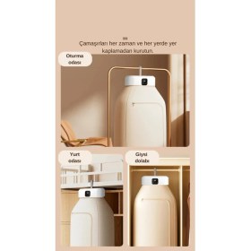 Resim Goldenowl Taşınabilir Katlanabilir Portatif Askılı Çamaşır Kurutma Makinesi 