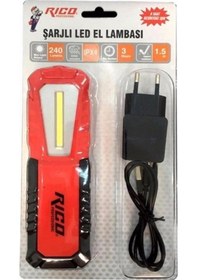 Resim Rico Şarjlı El Lambası Ledli K16 240Lm Çok Renkli 