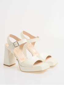 Resim Sukha KIRIK BEYAZ PLATFORM AYAKKABI, PLATFORM AYAKKABI , PLATFORM GELİN AYAKKABISI, ABİYE AYAKKABI 