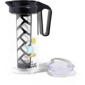 Resim Any Morning 1300 ml Sürahi, Borosilikat Cam Soğuk Çay ve Kahve Demleme CGJ054 