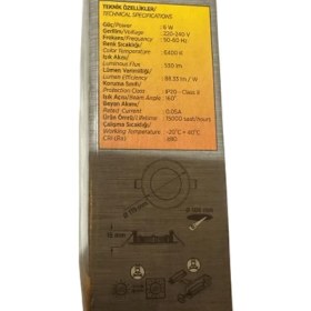 Resim Cata CT-5145 6W 6400K (Beyaz Işık) Sıva Altı LED Panel 