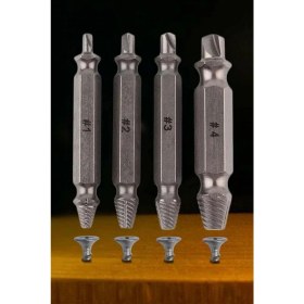 Resim Hasarlı Vida Sökücü Set Hasar Görmüş Vida Çıkarıcı Matkap Uç Set 