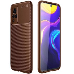 Resim hzrteknoloji Vivo V21 Cep Telefonu Için Kılıf Karbon Tasarım Negro Kapak 
