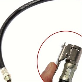 Resim Hızlı Bağlantılı Kupleli Lastik Pompası Hortumu - Dayanıklı Hava Pompası Uzatma, Çoğu Kompresöre Uyumlu, Kolay Bağlantı Esnek Basınç Hortumu Aksesuarı 